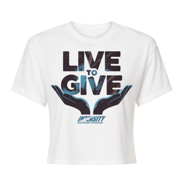LIVE TO GIVE - WOMEN'S CROP T-SHIRT - $3ZM72G$ Thumbnail